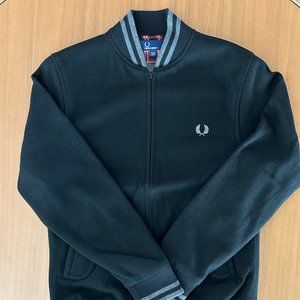 FRED BERRY BOMBER JACKET - SIZE SMALL / BLACK W/ RED PLAID LINING